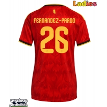 Belgium Matias Fernandez-Pardo #26 Replica Home Shirt Ladies World Cup 2026 Short Sleeve